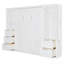 Grand lit escamotable mural avec placard