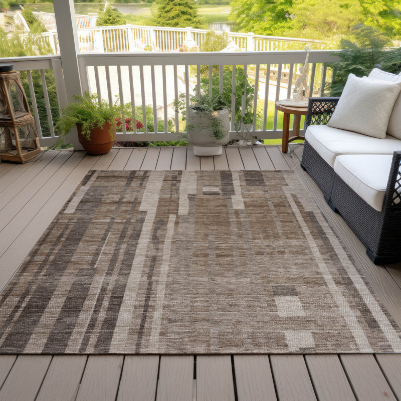 Tapis d'intérieur / extérieur brun Esmara , 8' x 10'