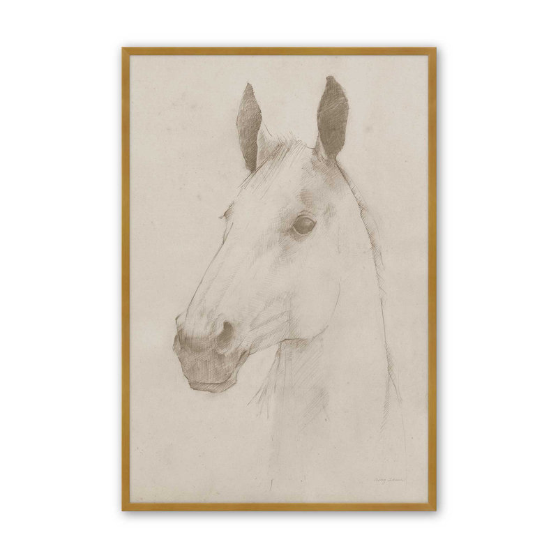 Caesar On Aged Paper By Avery Tillmon Art Print, 12" H x 8" W, Gold