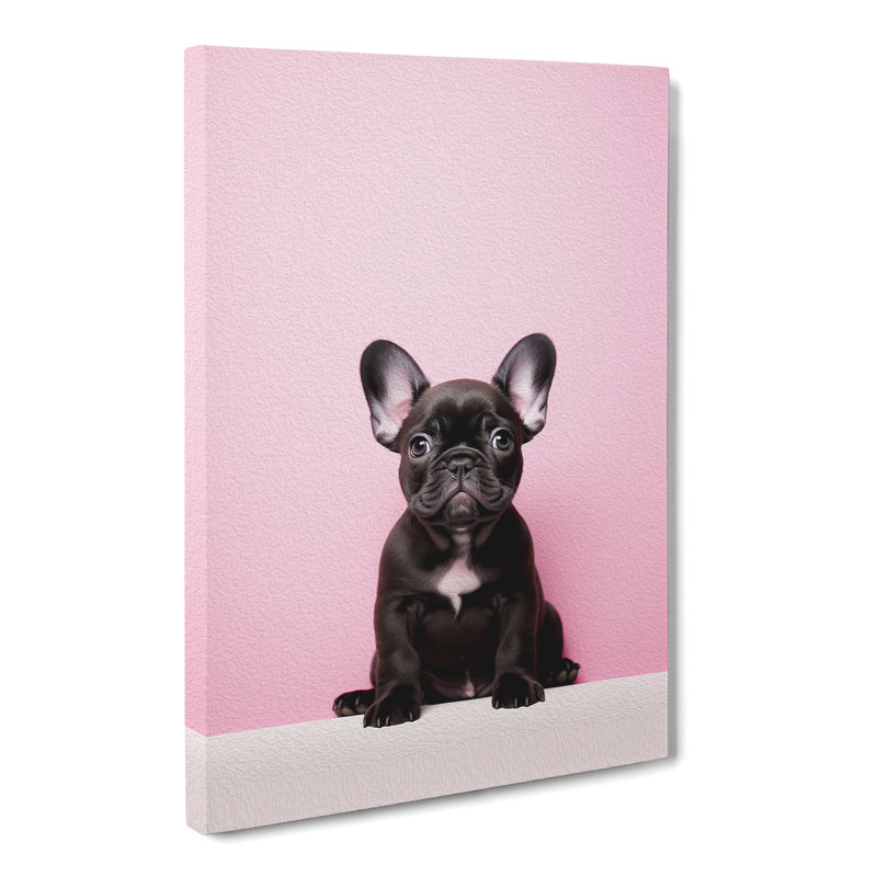 French Bulldog Minimalism No.4 - Wrapped Canvas Print, 50cm H x 35cm W x 3cm D