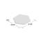 Timeless Hex Calacatta 8-5/8" x 9-7/8" Beveled Porcelain Patterned Wall & Floor Tile