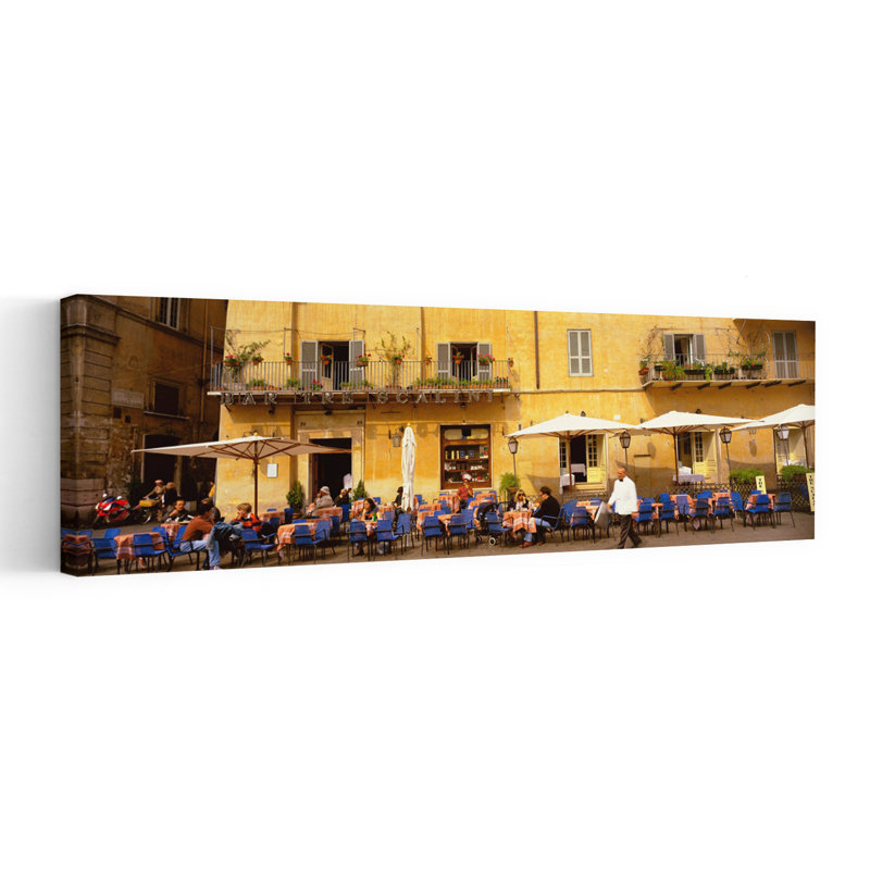 Art mural contemporain, Rome, Italie, H 20 po x l 60 po