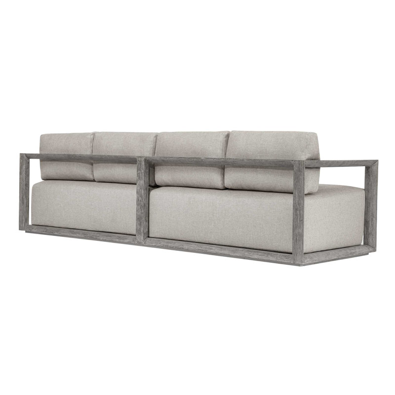 Parlington Outdoor Weathered Gray/Dove Large Sofa
