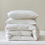 Literie 100 % coton à motif pied-de-poule et tissage gaufré-135650987-135650990