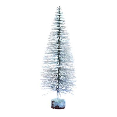 Village Flocked Christmas Tabletop Tree