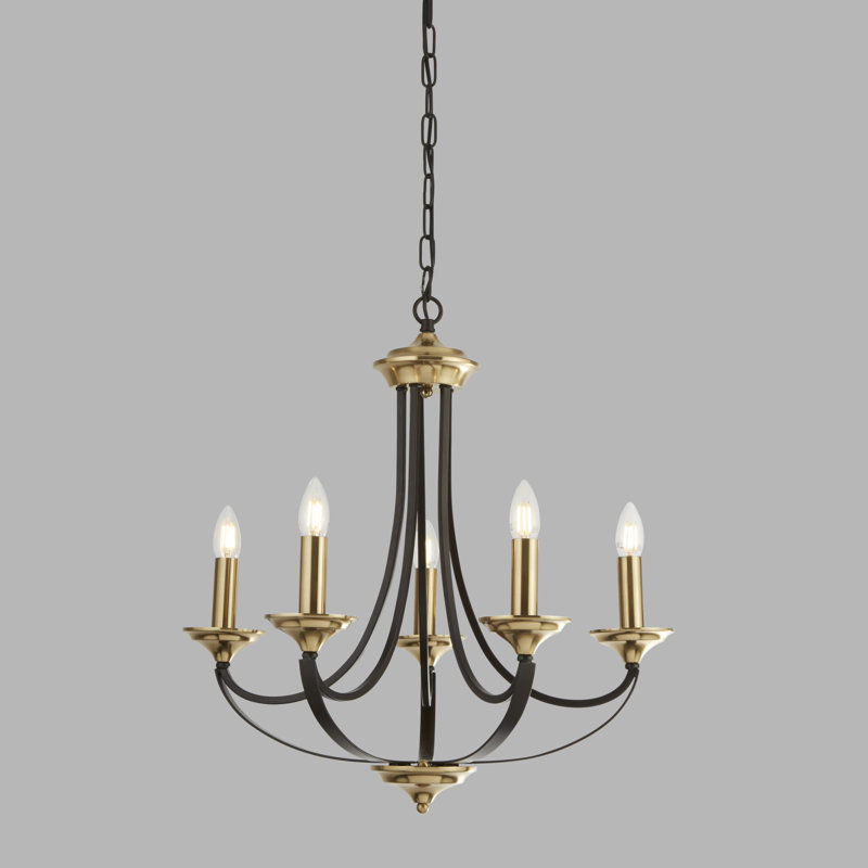 Lustre 5 lumières façon bougie Limeuil