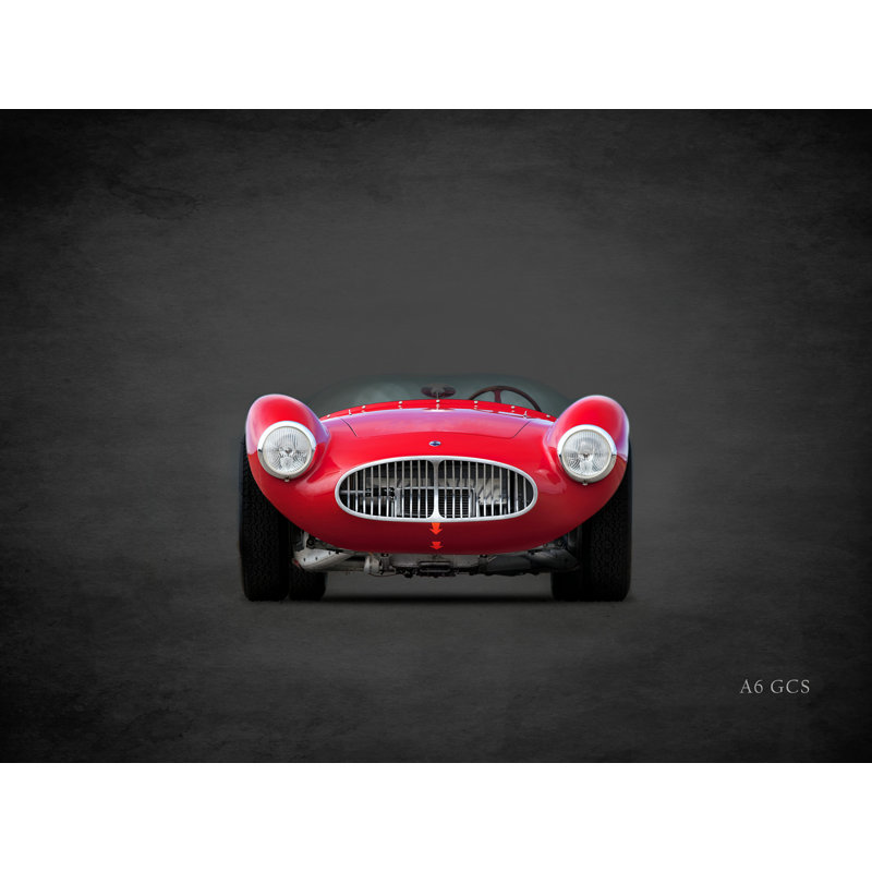 Maserati A6G 1953 - Impression sur toile tendue, H 12 po x l 16 po
