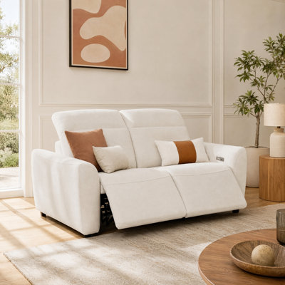 68"Wide Loveseat Power Reclining Sofa with Zero Gravity, Zero Wall Hugger Design, Adjustable Headrests, USB Ports,Quiet Motor, and Pet-Friendly Tri-Proof Fabric