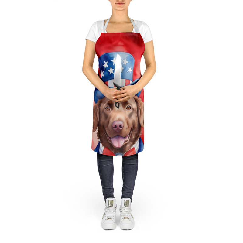 Patriotic American Apron, Chesapeake Bay Retriever