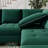 Shavera 6 - Piece Velvet Large L Shaped Corner Sectional Sofa Solid Wood Livingroom Couch-1800555262
