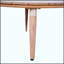 Table basse Verona d'extérieur ronde en bois d'acacia, durable et élégante pour les rassemblements inspirés de la nature