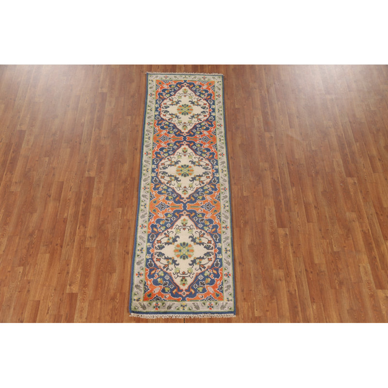 Tapis de couloir oriental fait à la main 3 x 8 po