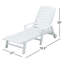 POLYWOOD Nautical 3-Piece Chaise Set-50265022