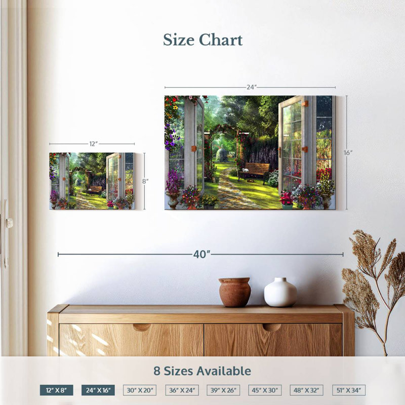 Senne Home Garden View, H 16 po x l 24 po