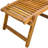Folding Deck Chair with Extendable Footrest, Solid Acacia Wood 27.6"x59.1"x27.2" Brown