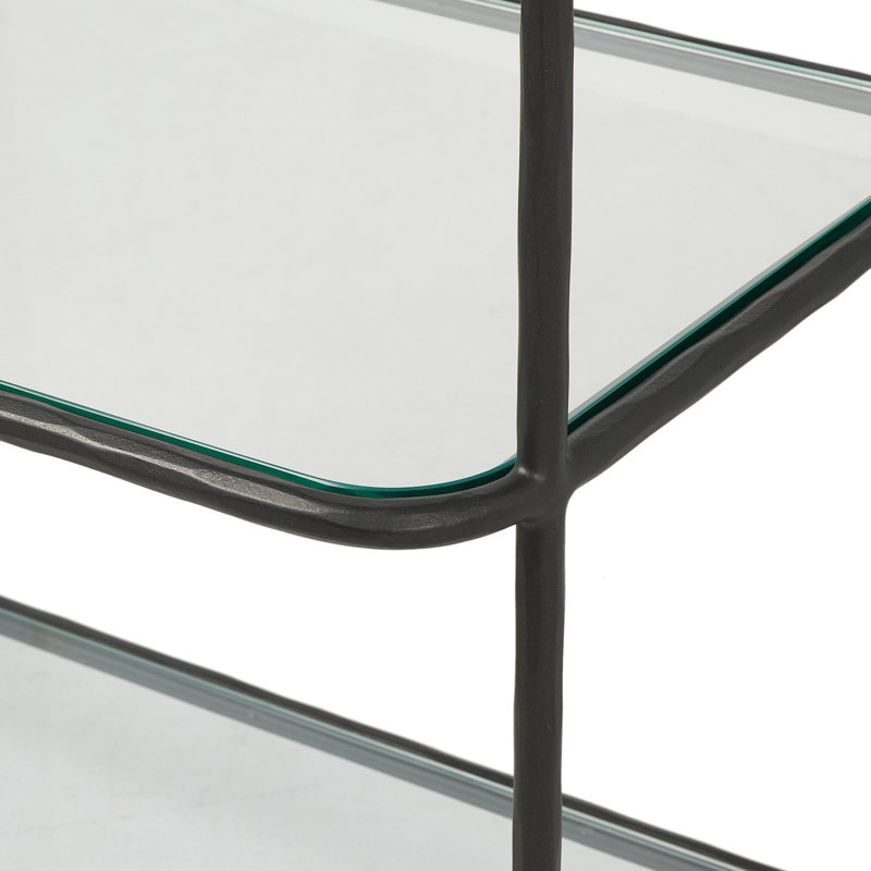 Swinton Etagere Bookcase, Gunmetal