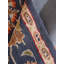 Tapis classiques en laine tuftée à la main, écologiques - 244 x 244 cm, carré, couleur anthracite, motif oriental, épais, à poils longs, antidérapant, pour salon et chambre.-112373397