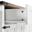 Chariot de cuisine roulant avec grand rangement et abattant, l 53,5 po x P 28,64 po, H 36,5 po, îlot de style, îlot de cuisine brun, l 53,5 po x P 28,64 po, brun, pour la salle à manger-1899316742