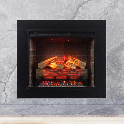 Uptown 23" Infrared Electric Fireplace Insert Heater with Trim Kit, Compatible with Alexa & Google, Remote Control