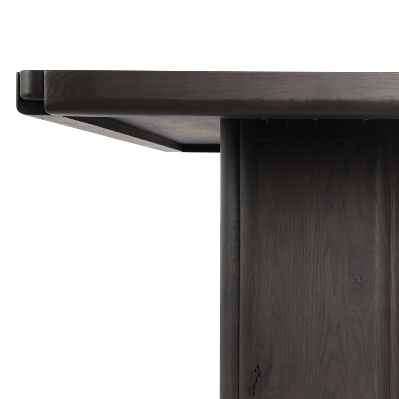 Hurley Rectangle Oak Double Pedestal Dining Table, 30" H x 96" W x 46" D