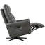 Fauteuil inclinable électrique pivotant en cuir Longin-329067064