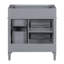 Meuble-lavabo de salle de bain 30 po sans lavabo supérieur, meuble de rangement moderne avec 2 tiroirs et un tiroir rabattable (lavabo non inclus), meuble-lavabo-519760268