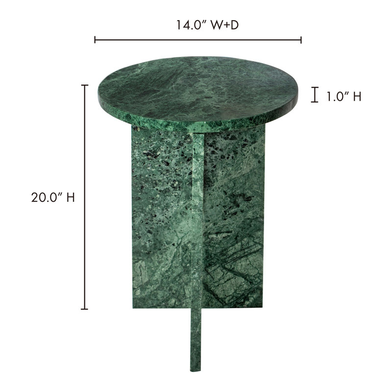 Table d'appoint Shayne, Vert