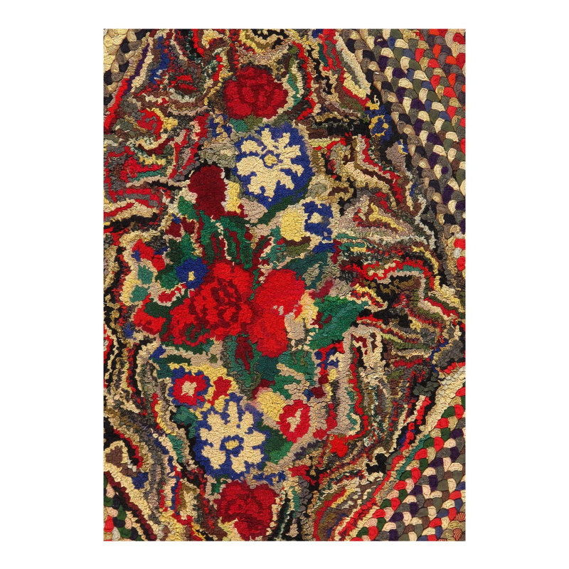 Modechai Cotton Oriental Area Rug in Brown