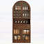 Grande armoire de bar arquée, idéale pour un décor de maison de campagne moderne-681286685