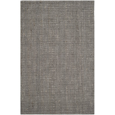 Alda Light Gray Hand-Woven Jute Rug