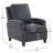 Jack Saddle Faux Leather Push Back Recliner-2046785894
