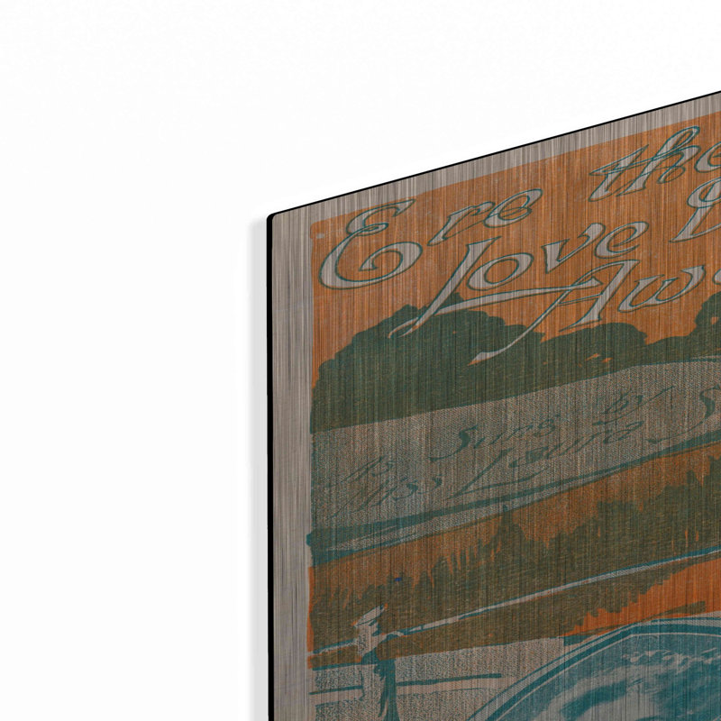 «Ere The Old Love Dies Away (1900)» par Epic Portfolio, art mural en métal, H 36 po x l 24 po
