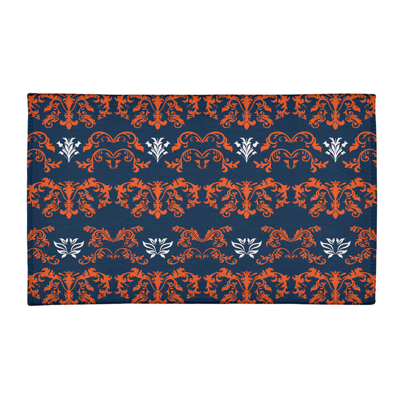 Damask Indoor Rug, Rectangle 3' x 5'