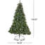 Arbre articulé à poils scintillants avec 72 baies rouges, 73 pommes de pin et 2099 pointes-157297896