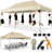 10x10 Heavy Duty Pop up Canopy Tent with 4 Removable Sidewalls-111705046