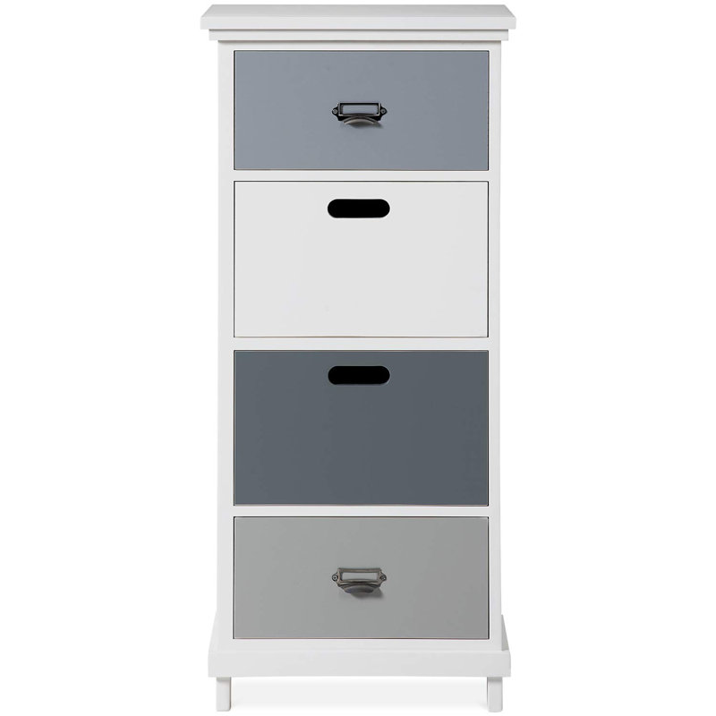 Solid Wood 40cm W 4 - Drawer Chest of Drawers