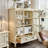 White Solid + Manufactured Wood+Glass Display Cases