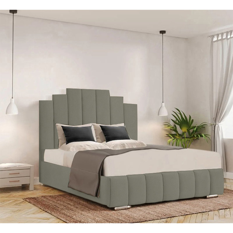 Chazlynn Upholstered Bed, Single (3'), Asphalt