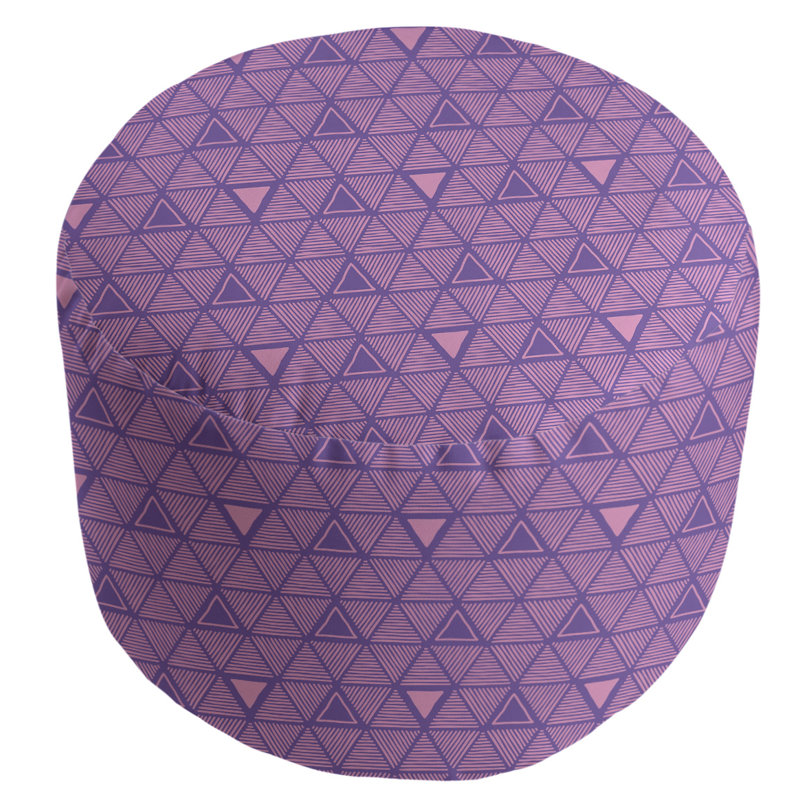 repose-pieds triangles à la main couleur complète, Mauve / rose