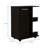 32" H Bar-Coffee Cart, Cabinet Storage, With 4 Wheels, 1 Divided Storage With 1 Shelf, 1 Folding Door, A Central Vertical Division For 6 Bottles And 2 Side Shelves With Aluminum Front-1071627503