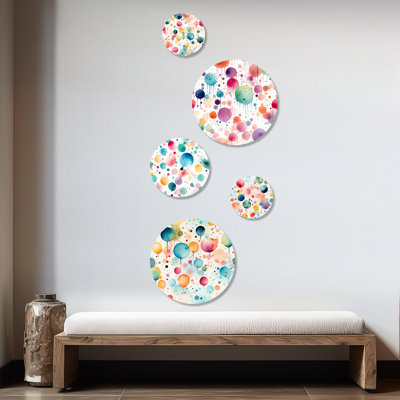 Citlaly - Ensemble de 5 reproductions d'art moderne à pois