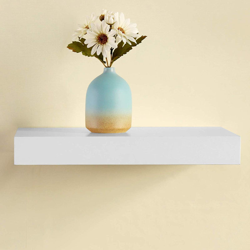 Himmelmann 1 Piece Floating Shelf, 2" H x 16" W x 9.2" D, White