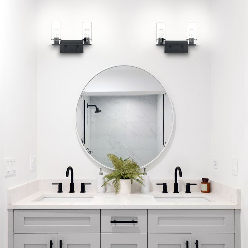 Barines 2 - Light Dimmable Vanity Light, Matte Black