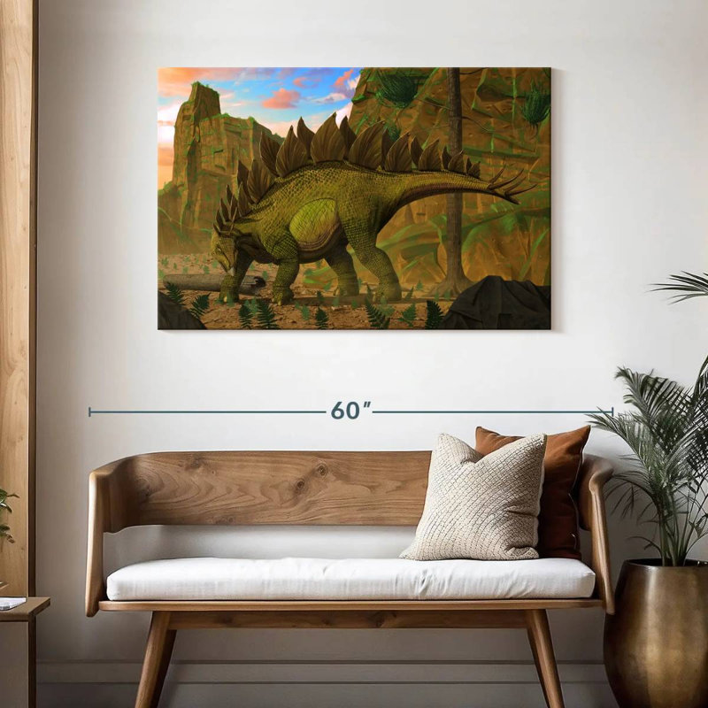 Brampt Stegosaurus, 30" H x 45" W