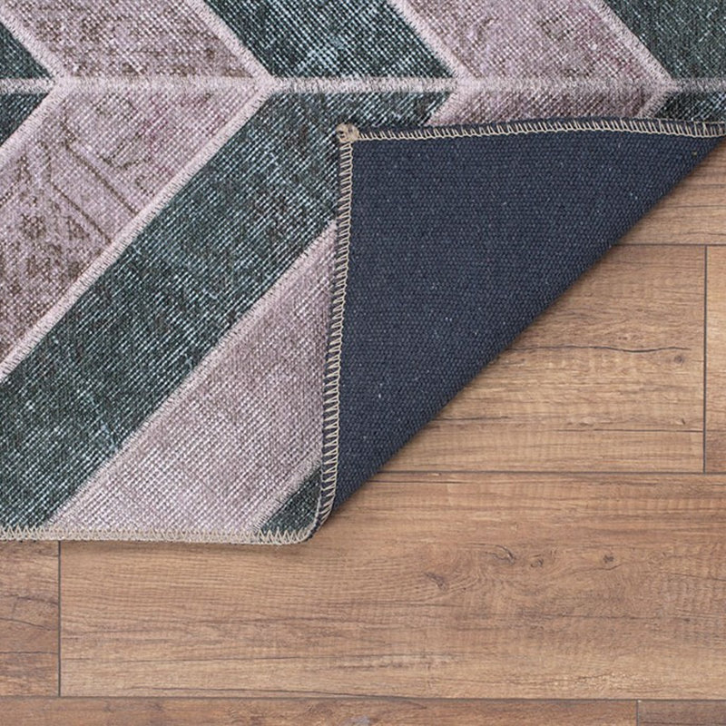 Luxueux tapis lavable à la machine, 100% polyester, 7,5 x 10,8 pieds | Hauteur des poils: 0,2 po, 1850 g / m² | Dessus en polyester recyclé, facile d'entretien, parfait pour le salon et la chambre à coucher, conception douce et durable