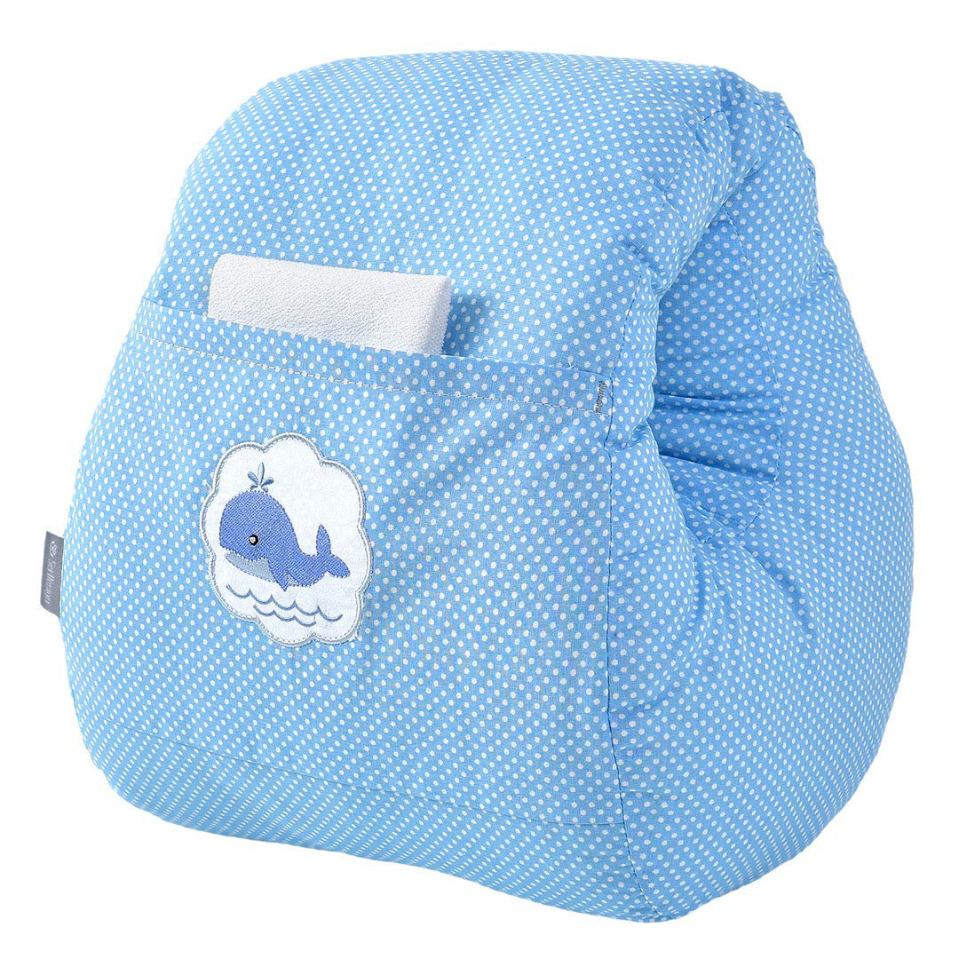 Sei Design  Stillkissen Blau Wal