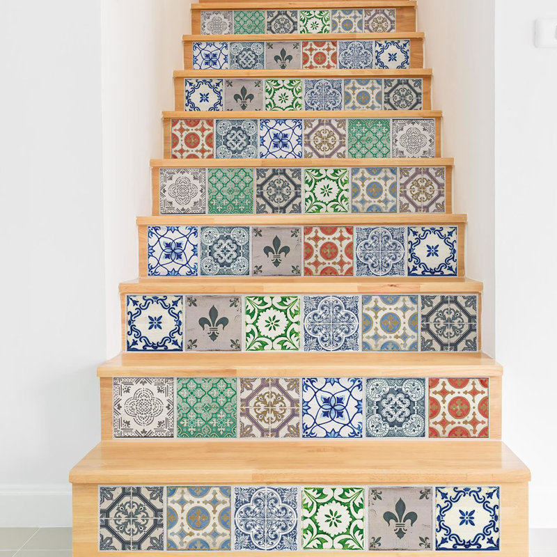 Emillio 15cm W x 15cm L Vinyl Peel and Stick Mosaic Tile