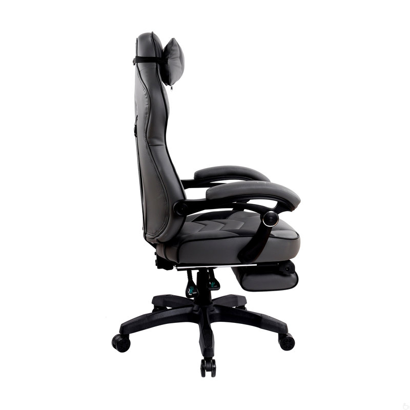 Gaming Racing Style Fully Reclining Executive Office Chair With Footrest