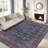 Area Rugs Vintage Floral Area Rug Washable, Low Pile, Non-Slip, mark Resistant Carpet for Living Room, Bedroom, Dining Room, Home Office-1762976356-1762976354