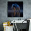  «Magestic Moonlight Elephant 2» par Ann Klee, art mural sur toile, 26 po x 26 po-1496876643